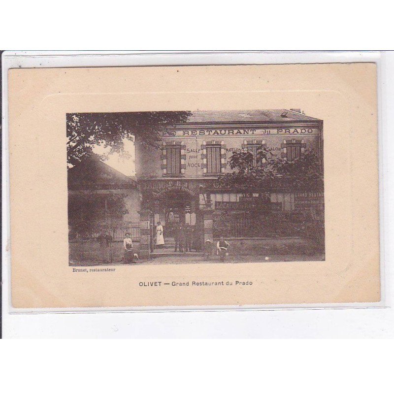 OLIVET: grand restaurant du prado - très bon état