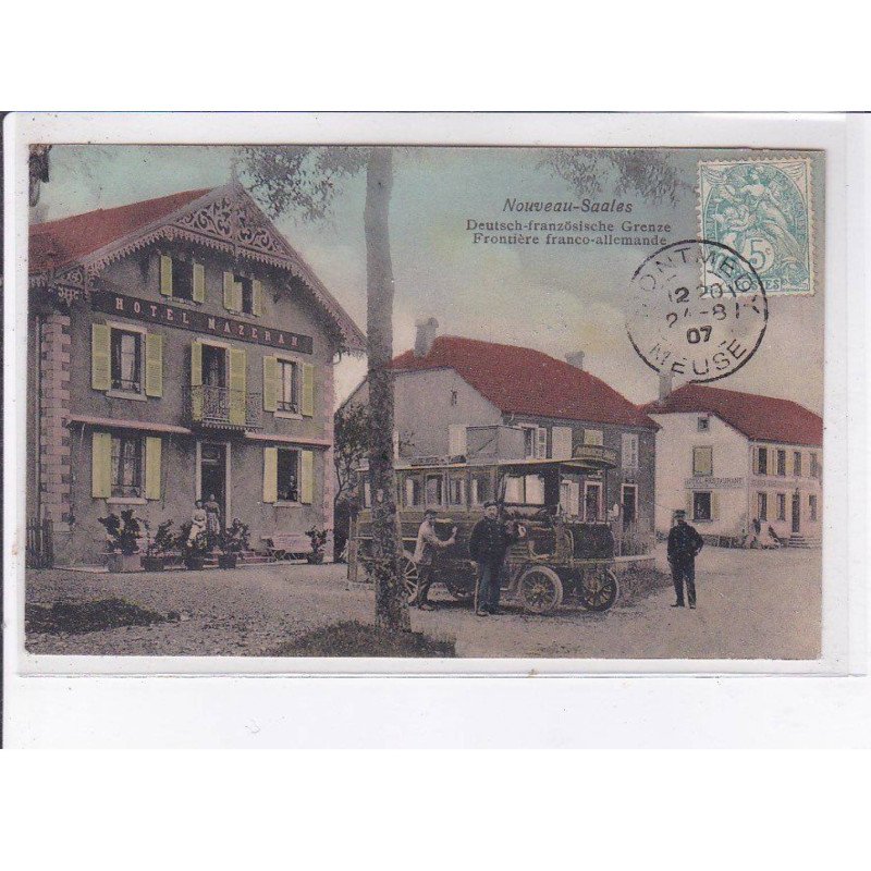 NOUVEAU-SAALES: frontière franco-allemande, autobus - très bon état NOUVEAU-SAALES: frontière franco-allemande, autobus - très bon état