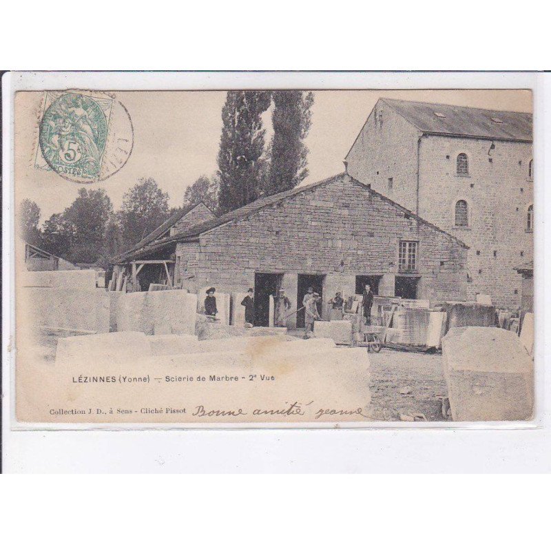 LEZINNES: scierie de marbre 2e vue - état