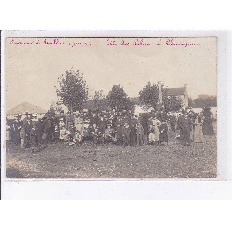 CHAMPIEN environ avallon: la fête des lilas - très bon état