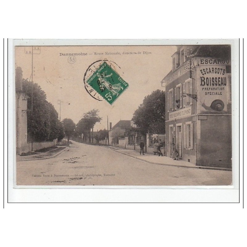 DANNEMOINE - Route Nationale, direction de Dijon - très bon état