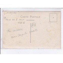 AVALLON: fête du 8 août 1926 - très bon état