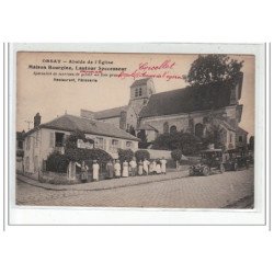 ORSAY - Abside de l'Eglise Maison Bourgine, restaurant - Spécialité de terrines de gibier au foie gras - très bon état