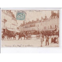 AVALLON: passage d'un régiment d'artillerie - très bon état