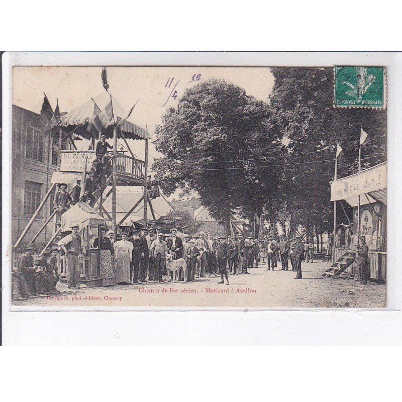 AVALLON: chemin de fer aérien, moricard, fête foraine - très bon état
