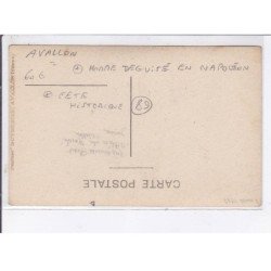 AVALLON: homme déguisé en napoléon, fête historique - très bon état