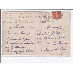 AVALLON: fête, jeu, mat de cocagne - très bon état