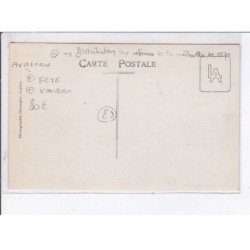 AVALLON: fête vauban, distribution aux vétérans de la médaille de 1870 - très bon état