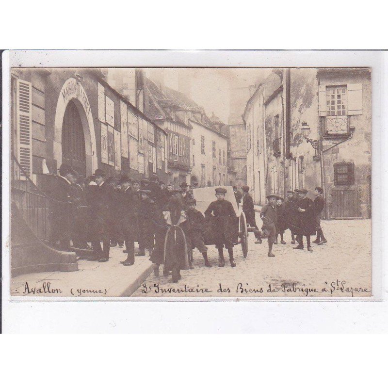 AVALLON: inventaire des biens de fabrique à saint-lazare - très bon état