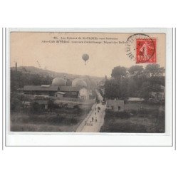 Les Coteaux de SAINT CLOUD vers SURESNES - Aéro-Club Français Concours d'attérissage départ des ballons ronds  - état