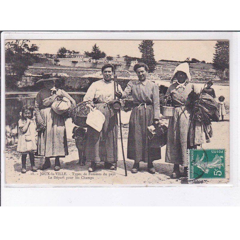 JOUX-la-VILLE: le départ pour les champs - très bon état
