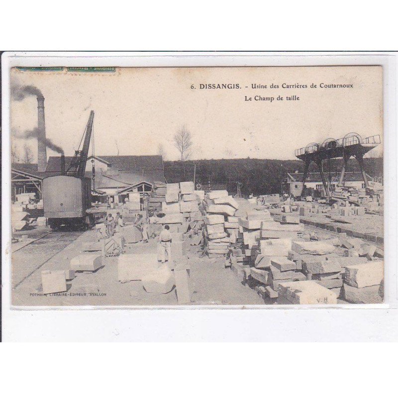 DISSANGIS: usine des carrières de coutarnoux, le champ de taille - très bon état