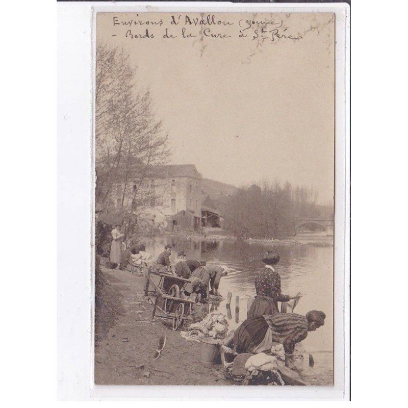 SAINT-PERE: bords de la cure, laveuses - très bon état