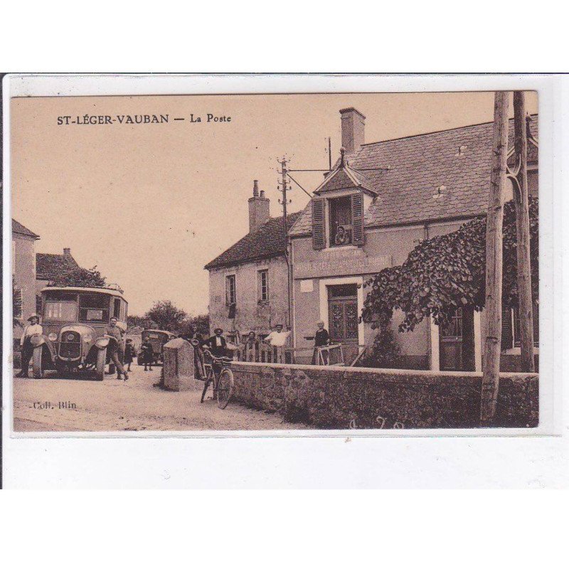 SAINT-LEGER-VAUBAN: la poste, autobus - très bon état