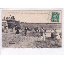 SAINT-FARGEAU: la fête du bourdon, concours de pêche, vue de la digue - très bon état