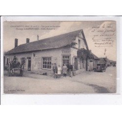 CHATAINVILLIERS: vue prise au carrefour, maison carpentier, café-épicerie - très bon état