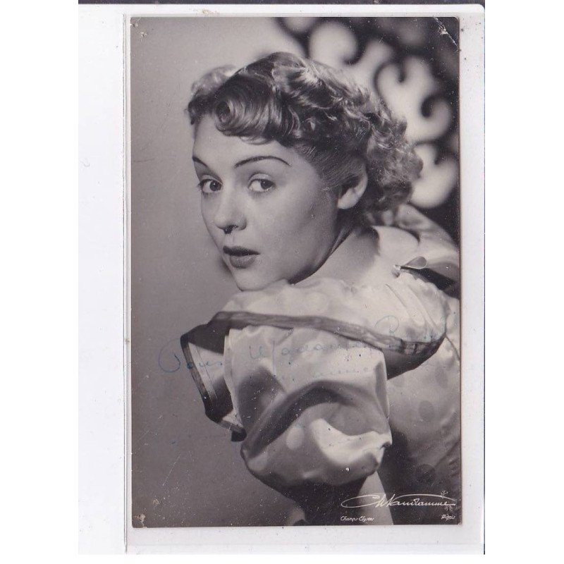 cinéma, autographe, actrice inconnu - très bon état