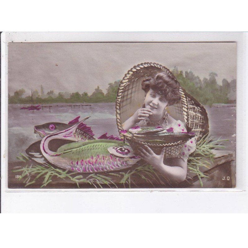 FANTAISIE - 1er avril - surréalisme: femme et poissons - état