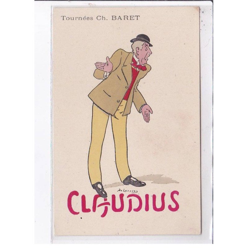 PUBLICITE: tournées Ch. Baret, Claudius - très bon état