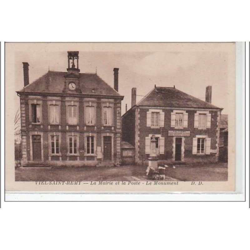 VIEL SAINT REMY - La Mairie, la Poste, le Monument - très bon état
