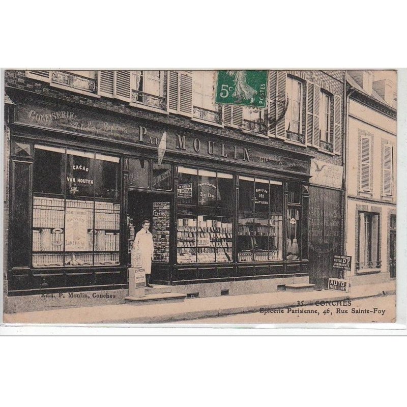 CONCHES : épacerie confiserie Paul MOULIN  - très bon état