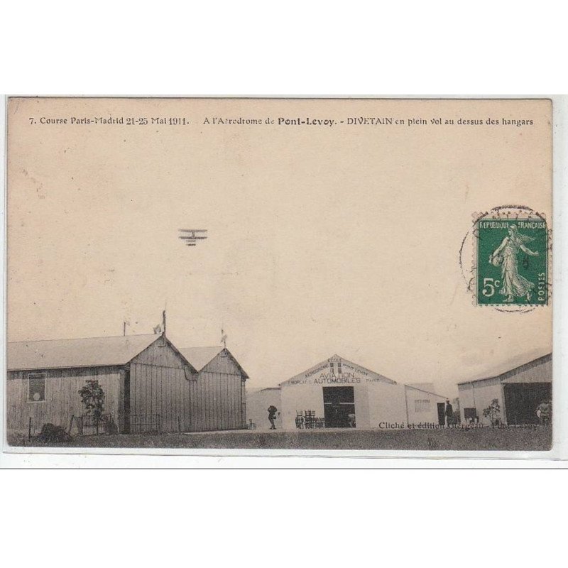 PONT LEVOY : course Paris Madrid - DIVETAIN en plein vol  - très bon état