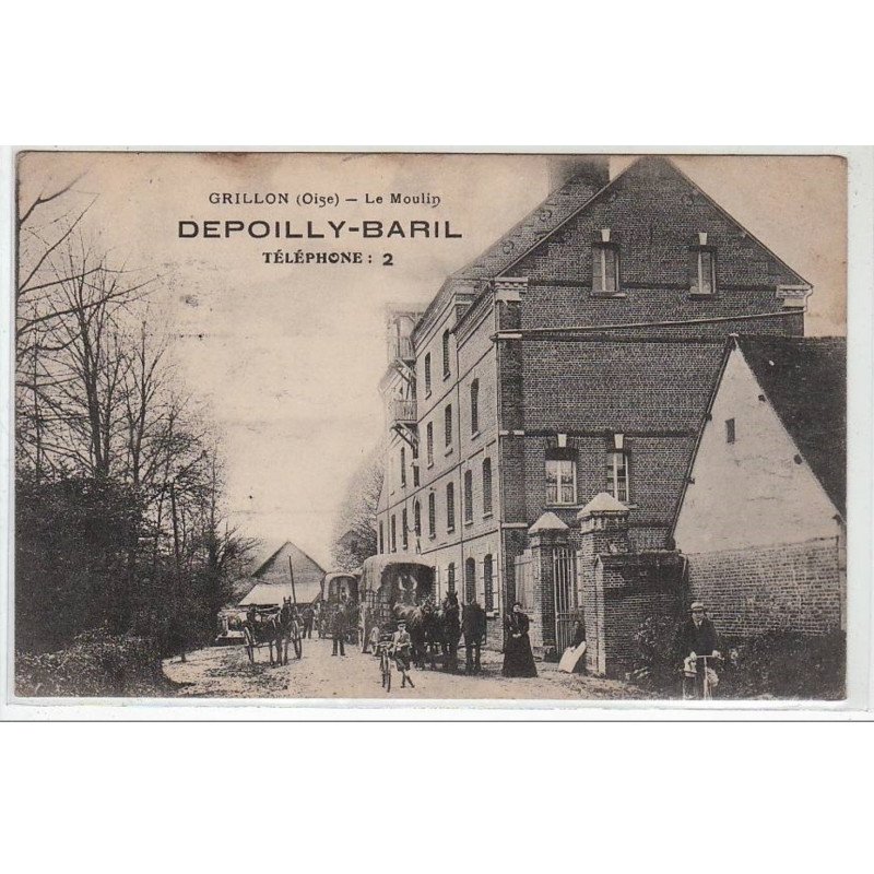 GRILLON : le moulin DEPOILLY-BARIL (attelage) - très bon état
