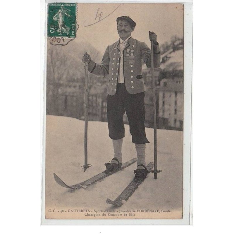 CAUTERETS : Jean Marie Bordenave - champion de skis et guide - très bon état