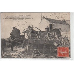 SABLE SUR SARTHE : le tamponnement en 1910 (accident de chemin de fer) - très bon état