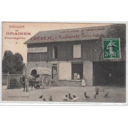 NEUFMARCHE : graines et issues CHEREAU (attelage) - très bon état