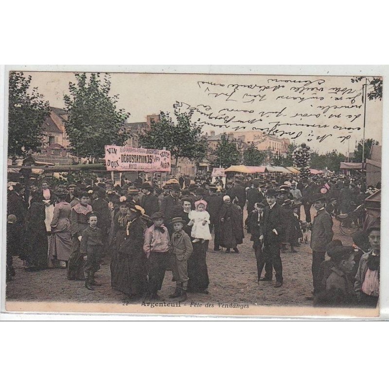 ARGENTEUIL : la fête des vendanges - très bon état