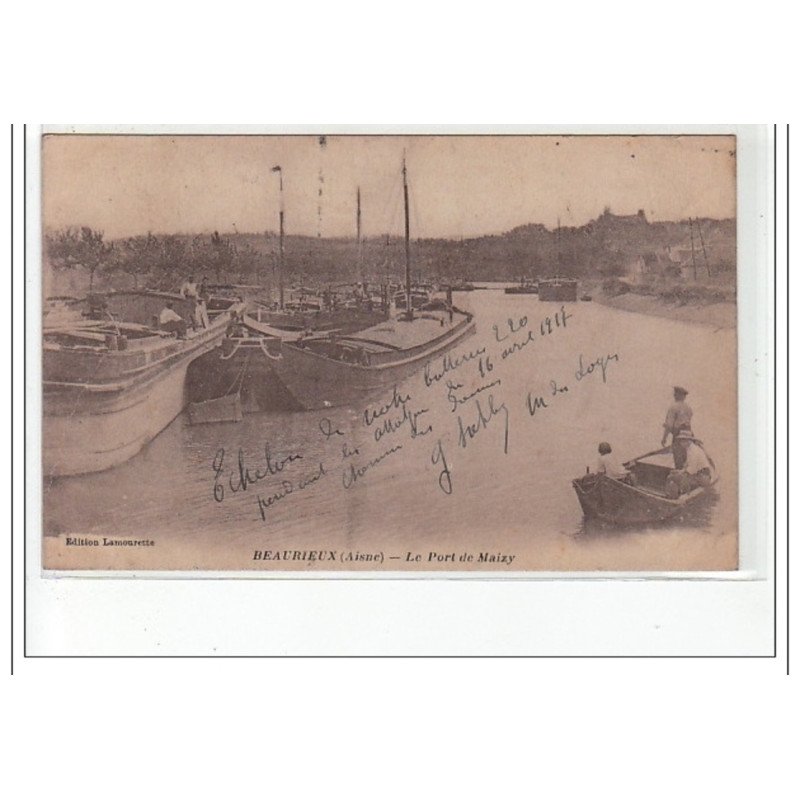 BEAURIEUX - le port de Maizy - très bon état