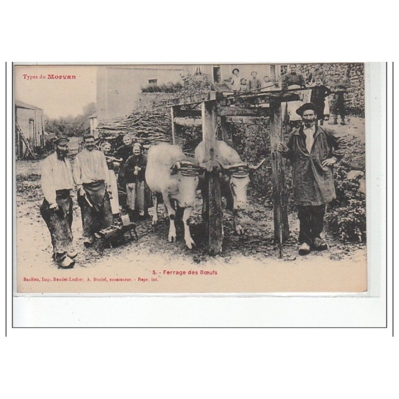 TYPES DU MORVAN - Ferrage des boeufs - très bon état