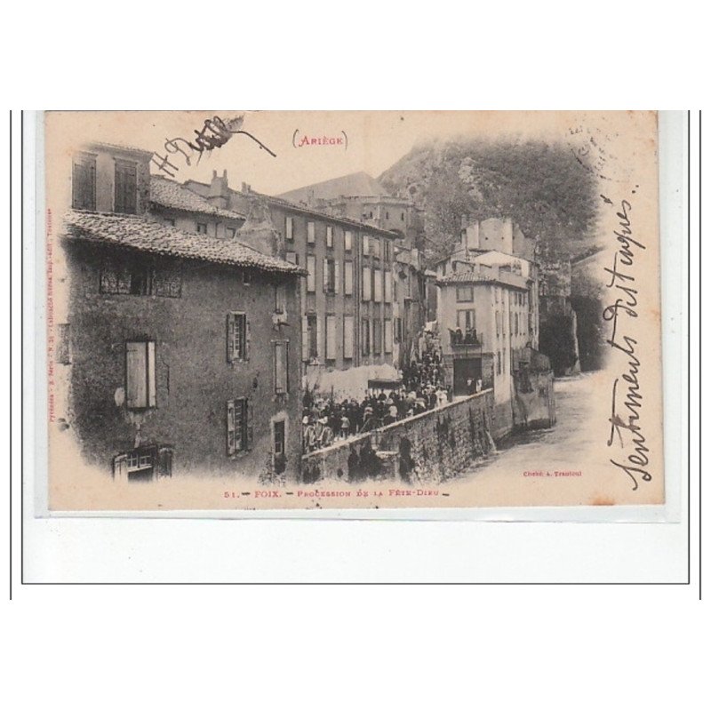 FOIX - procession de la Fête-Dieu - très bon état