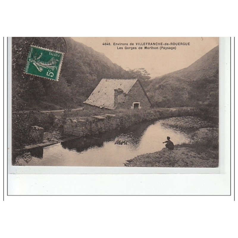 Environs de VILLEFRANCHE-DE-ROUERGUE - Les gorges de Morlhon - très bon état
