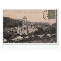 AUBIN - l'église et vue générale - très bon état