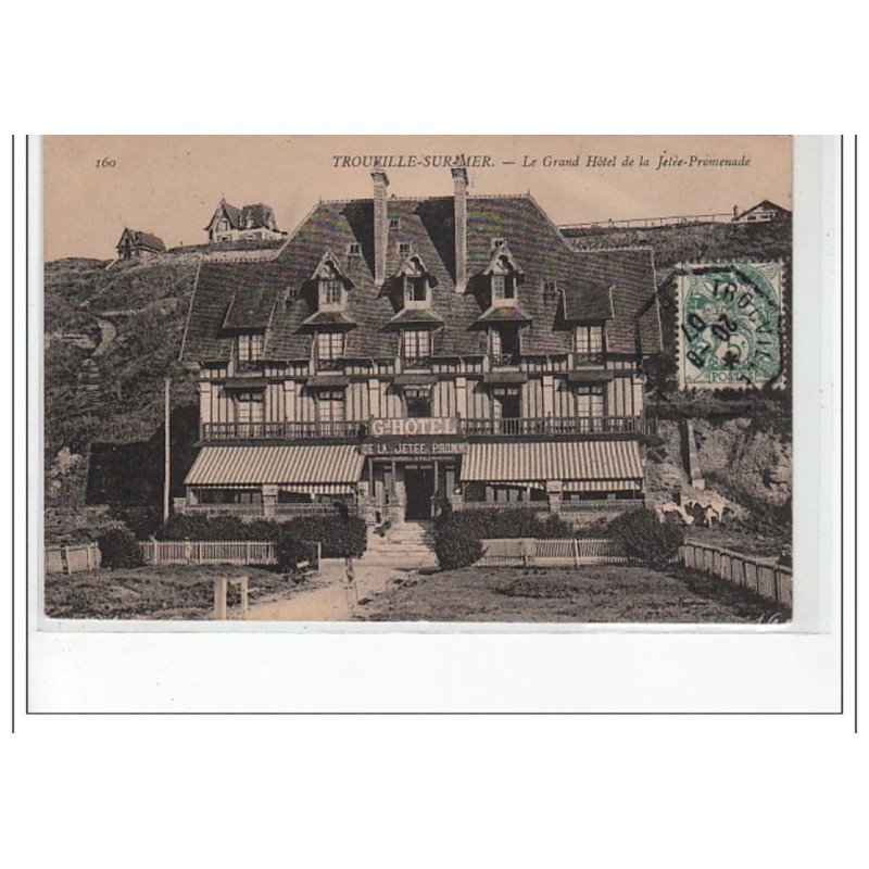 TROUVILLE SUR MER - Le Grand Hôtel de la Jetée-Promenade - très bon état TROUVILLE SUR MER - Le Grand Hôtel de la Jetée-Promenade - très bon état