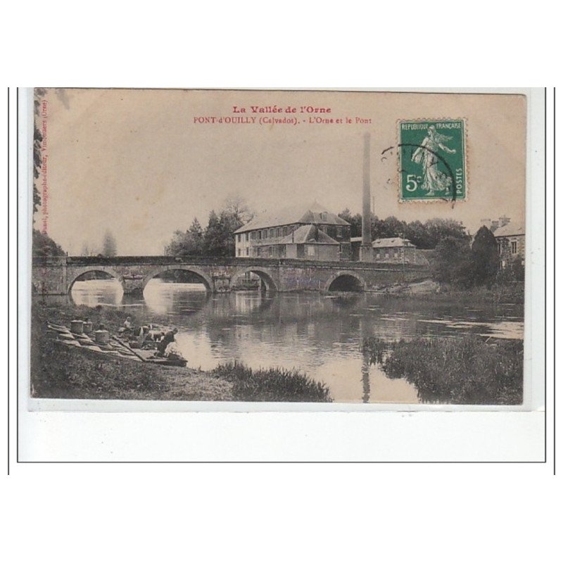 PONT D'OUILLY - L'Orne et le Pont - très bon état