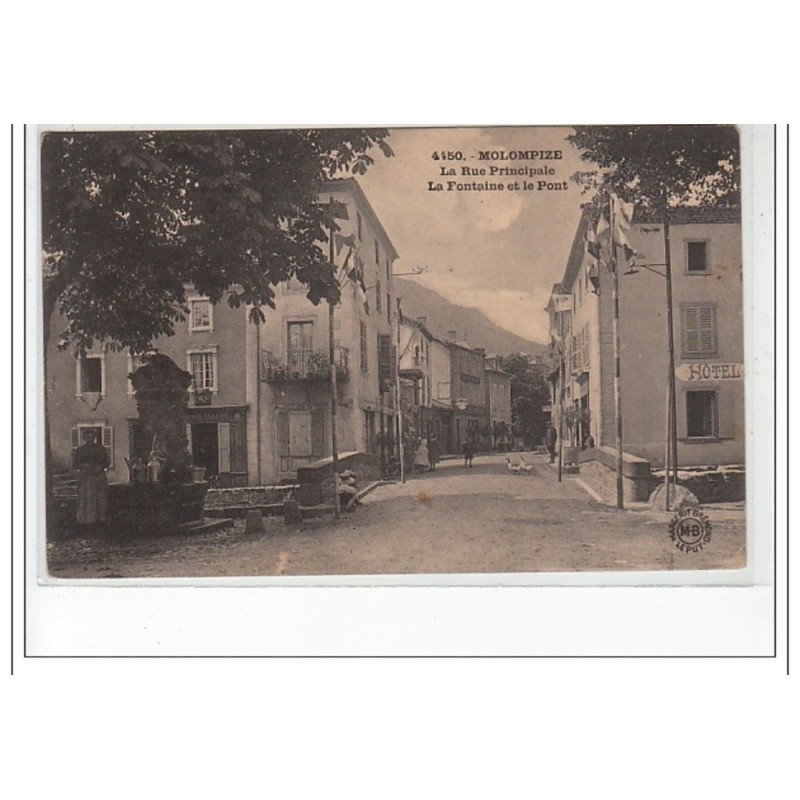 MOLOMPIZE - La rue principale - la fontaine et le pont - très bon état MOLOMPIZE - La rue principale - la fontaine et le pont - très bon état