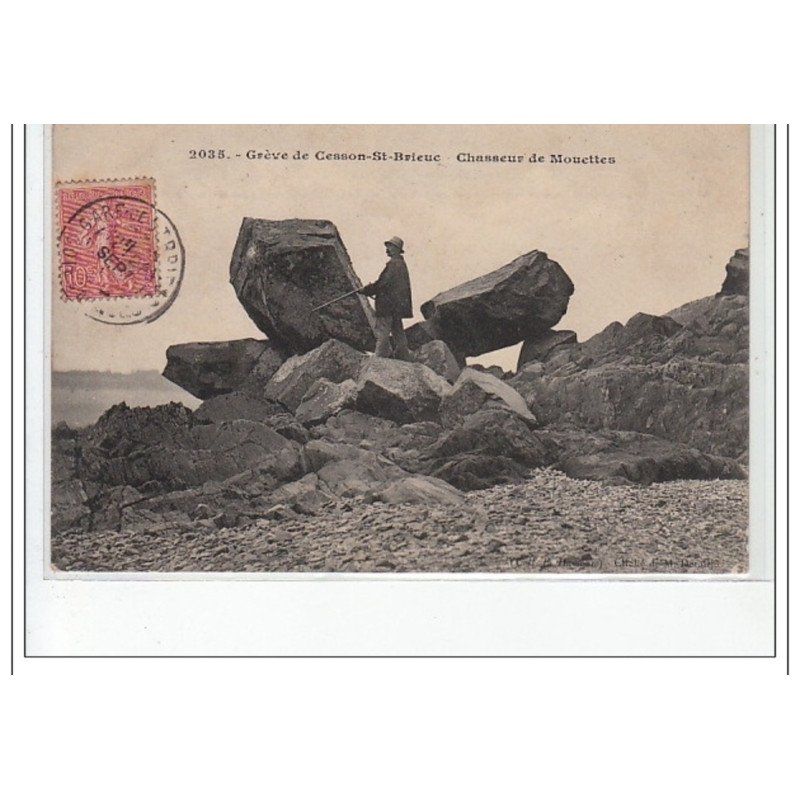 CESSON - SAINT BRIEUC - la grève - chasseurs de mouettes - très bon état