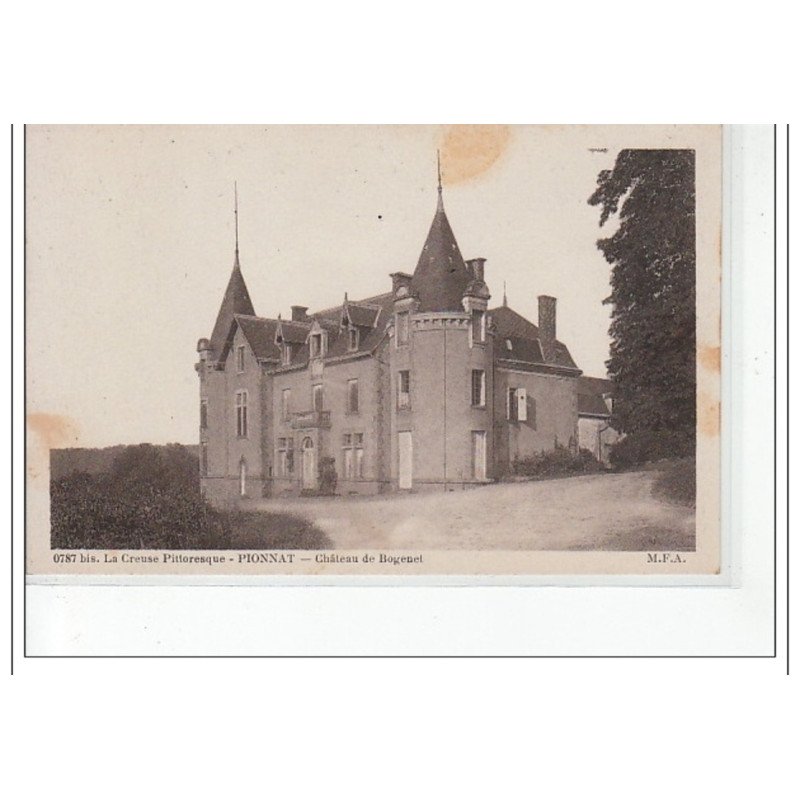 PIONNAT - Chateau de Bogenet - très bon état PIONNAT - Chateau de Bogenet - très bon état
