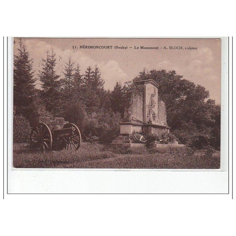 HERIMONCOURT - le monument - très bon état