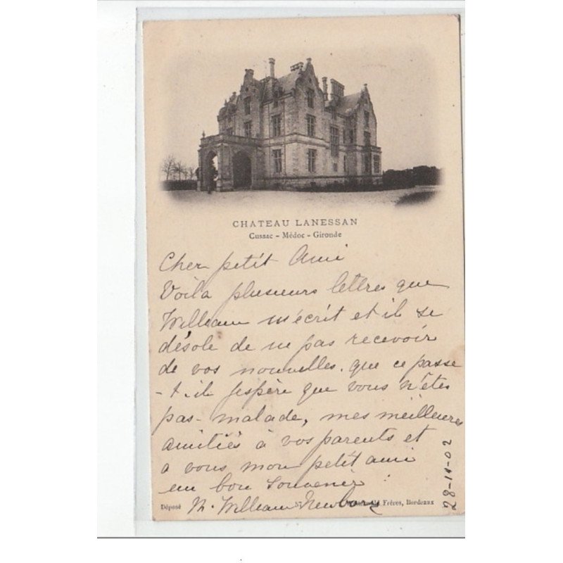 CUSSAC - CHATEAU LANESSAN - Médoc - très bon état