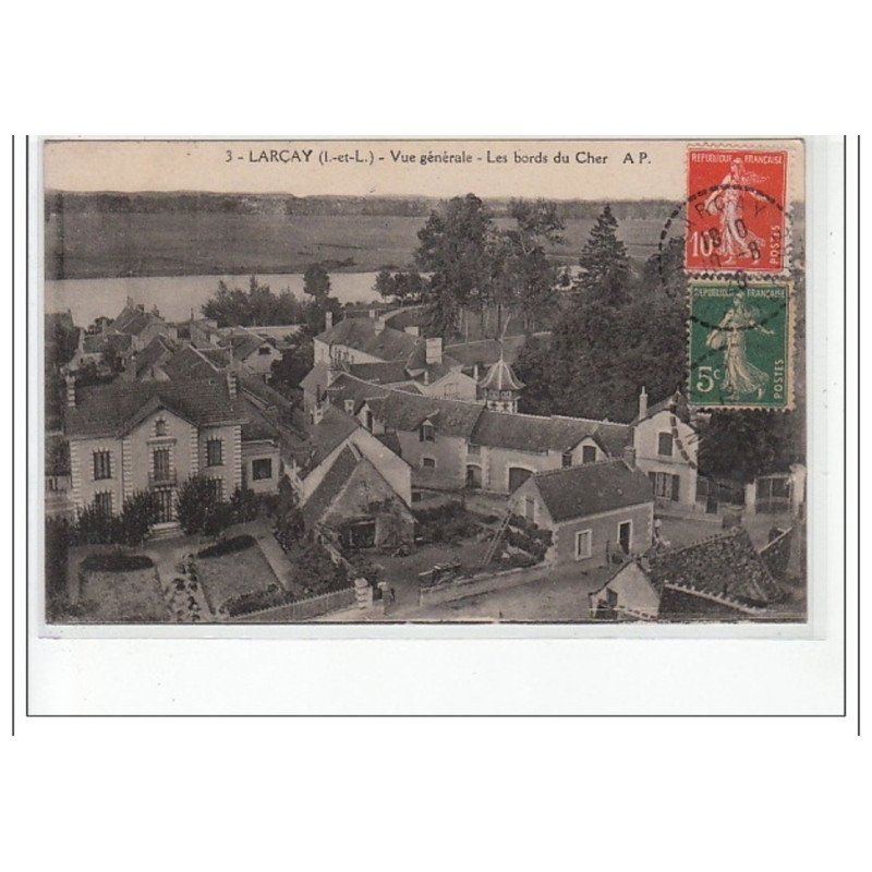LARçAY - Vue générale - les bords du Cher - très bon état