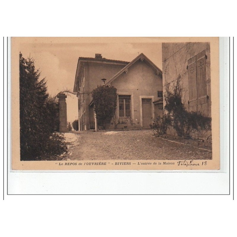 BIVIERS - """"Le repos de l'ouvrière"""" - l'entrée de la Maison - très bon état
