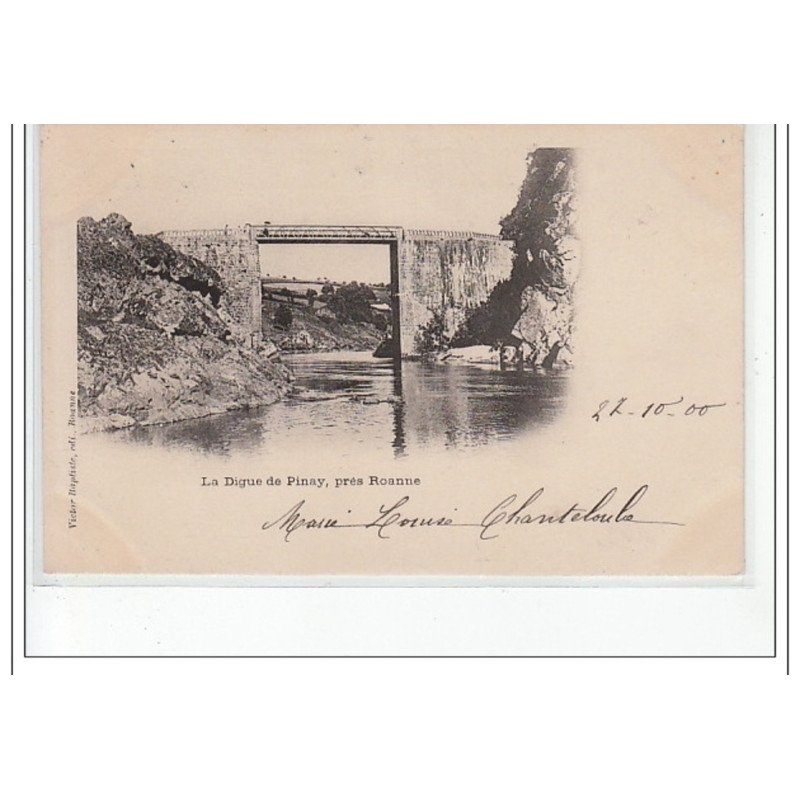 Environs de ROANNE - la digue de Pinay - très bon état