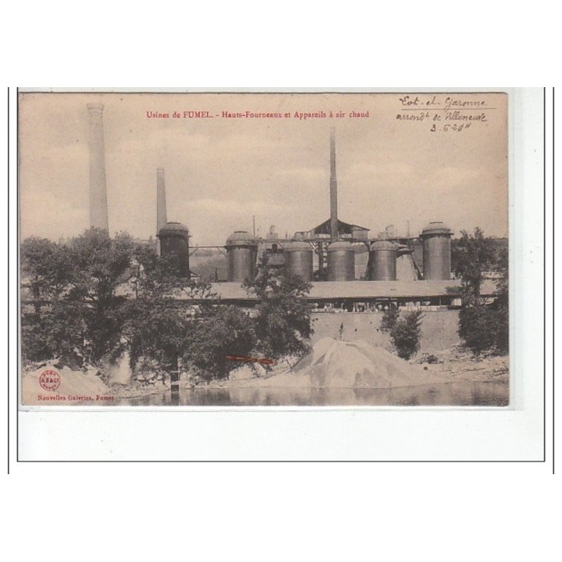 Usines de FUMEL - Hauts-fourneaux et appareils à air chaud - très bon état Usines de FUMEL - Hauts-fourneaux et appareils à air chaud - très bon état