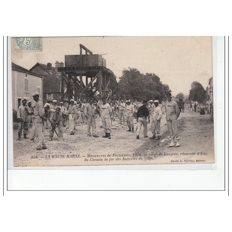 LANGRES - Siège de Langres - Manoeuvres de forteresse 1906  - très bon état