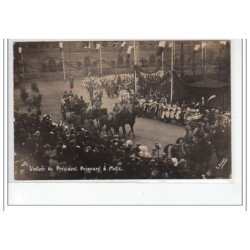 METZ - L'entrée du président Poincaré à Metz - CARTE PHOTO - très bon état