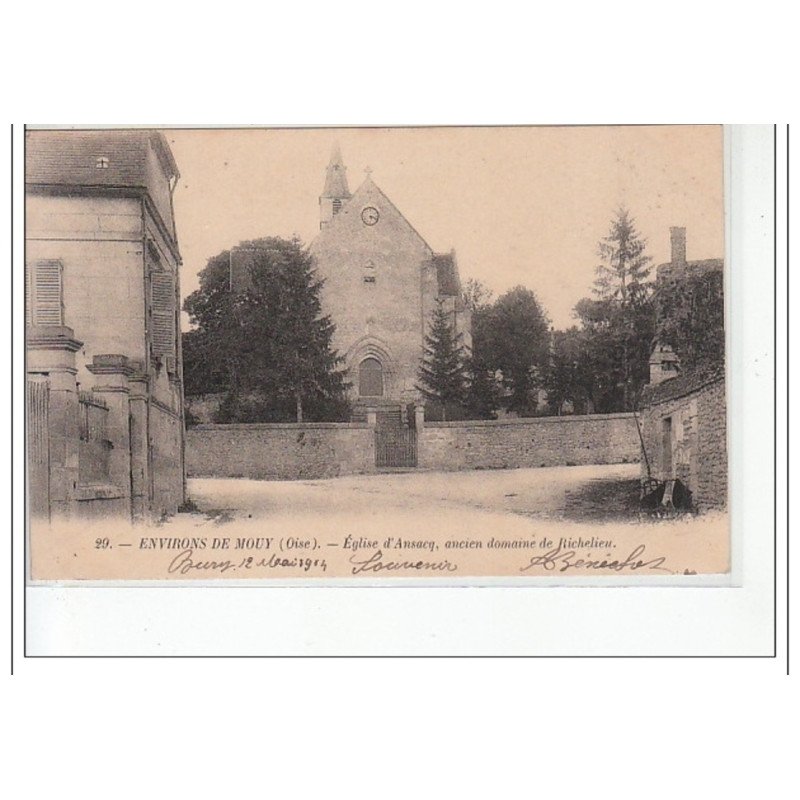 MOUY - Eglise d'Ansacq, ancien domaine de Richelieu - très bon état MOUY - Eglise d'Ansacq, ancien domaine de Richelieu - très bon état